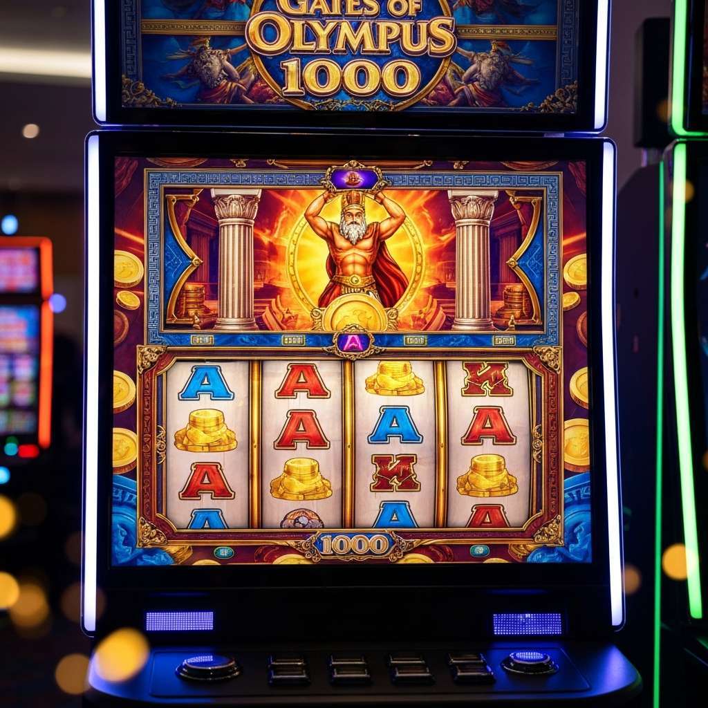 Gates of Olympus 1000 Partita di poker con giocatori e croupier al casinò